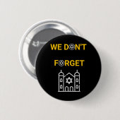 Entwurf des Holocaust-Gedenktages Button (Vorne & Hinten)