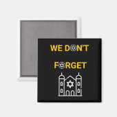 Entwurf des Holocaust-Gedenktages Magnet (Vorderseite/Rückseite)