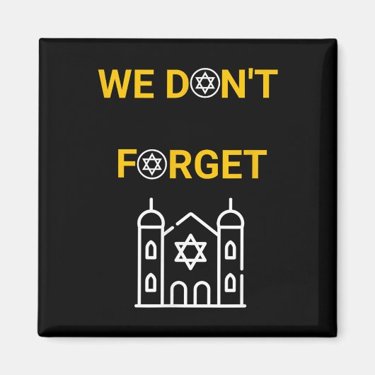 Entwurf des Holocaust-Gedenktages Magnet (Vorne)