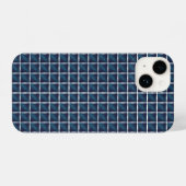 Entwurf des Kompartiments in blau gerundet iPhone Hülle (Rückseite (Horizontal))