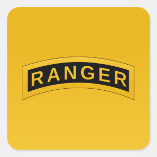 Entwurf des militärischen Symboltextes der Armee R Quadratischer Aufkleber