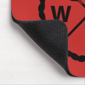 Entwurf des Paddeleuers - Maus-Pad Mousepad (Ecke)