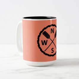 Entwurf des PaddelExplorers - Zwei-Tone-Tasse Zweifarbige Tasse