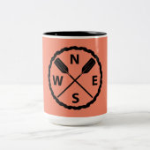 Entwurf des PaddelExplorers - Zwei-Tone-Tasse Zweifarbige Tasse (Mittel)