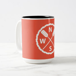 Entwurf des PaddelExplorers - Zwei-Tone-Tasse Zweifarbige Tasse