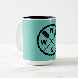 Entwurf des PaddelExplorers - Zwei-Tone-Tasse Zweifarbige Tasse