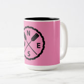 Entwurf des PaddelExplorers - Zwei-Tone-Tasse Zweifarbige Tasse (VorderseiteRechts)