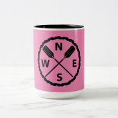 Entwurf des PaddelExplorers - Zwei-Tone-Tasse Zweifarbige Tasse (Mittel)