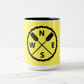 Entwurf des PaddelExplorers - Zwei-Tone-Tasse Zweifarbige Tasse (Mittel)