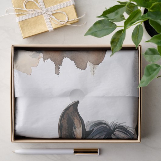 Entwurf des Pferdederückgangs Seidenpapier (Geschenk)