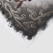 Entwurf des Pferdederückgangs Seidenpapier (Detail)