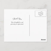 Entwurf des Pferdeteams Vielen Dank Postkarte (Rückseite)