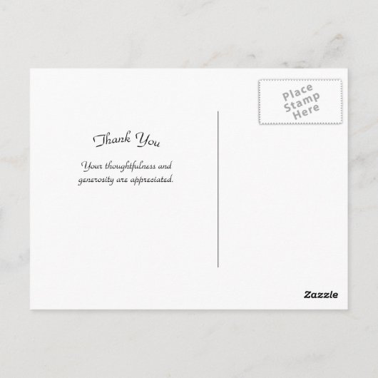 Entwurf des Pferdeteams Vielen Dank Postkarte (Rückseite)