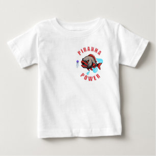 Entwurf des Piranha-Powers Baby T-shirt