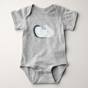 Entwurf des Polar-Bären Baby Strampler
