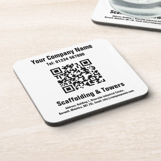 Entwurf des QR-Codes Getränkeuntersetzer (Linke Seite)