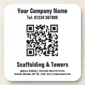 Entwurf des QR-Codes Getränkeuntersetzer (Vorderseite)