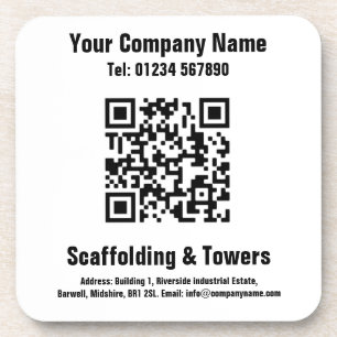 Entwurf des QR-Codes Getränkeuntersetzer