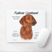 Entwurf des Redbone-Kontrahentenverlaufs Mousepad (Mit Mouse)