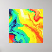 Entwurf des Regenbogens Leinwanddruck (Vorderseite)