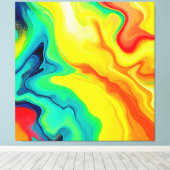 Entwurf des Regenbogens Leinwanddruck (Insitu (Holzboden))
