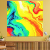 Entwurf des Regenbogens Leinwanddruck (Insitu (Wohnzimmer))