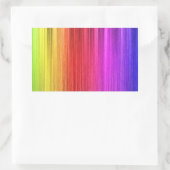 Entwurf des Regenbogenvorhangs Rechteckiger Aufkleber (Tasche)