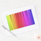 Entwurf des Regenbogenvorhangs Rechteckiger Aufkleber (Umschlag)