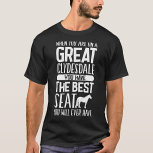 Entwurf des Schottischen Pferdes für Pferderückrei T-Shirt