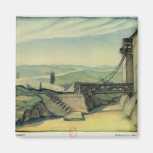 Entwurf des Set für Akt II der Oper "Fidelio" Magnet