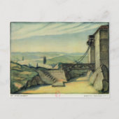 Entwurf des Set für Akt II der Oper "Fidelio" Postkarte (Vorderseite)