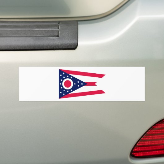 Entwurf des Staatsflagges Ohio Autoaufkleber (Auf Auto)