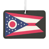 Entwurf des Staatsflagges Ohio Autolufterfrischer (Rückseite)