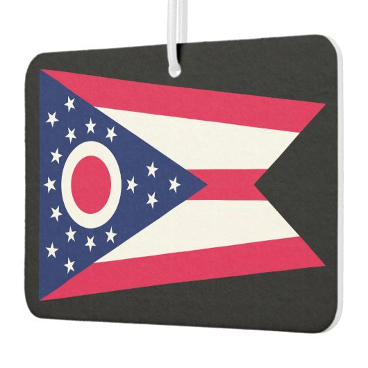 Entwurf des Staatsflagges Ohio Autolufterfrischer (Links)