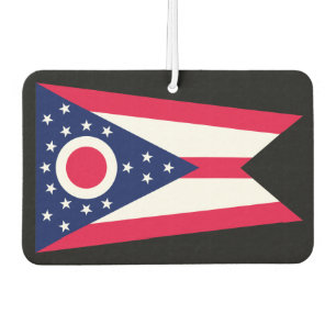 Entwurf des Staatsflagges Ohio Autolufterfrischer