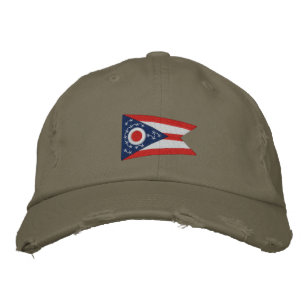 Entwurf des Staatsflagges Ohio Bestickte Kappe
