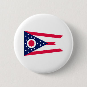 Entwurf des Staatsflagges Ohio Button