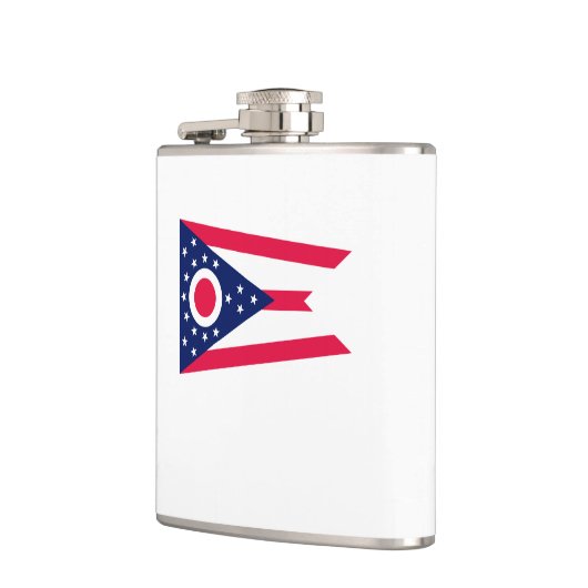 Entwurf des Staatsflagges Ohio Flachmann (Links)