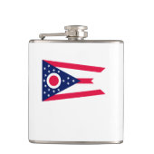 Entwurf des Staatsflagges Ohio Flachmann (Vorderseite)