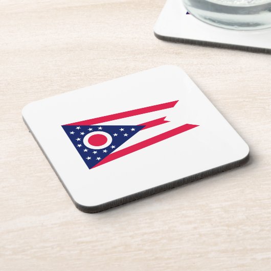 Entwurf des Staatsflagges Ohio Getränkeuntersetzer (Linke Seite)