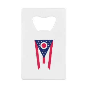 Entwurf des Staatsflagges Ohio Kreditkartenflaschenöffner