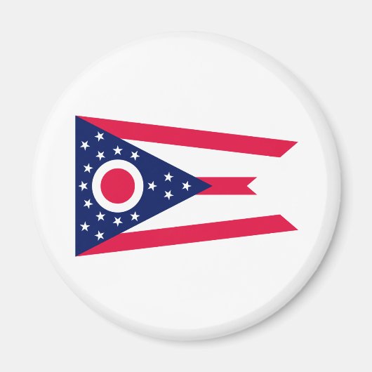 Entwurf des Staatsflagges Ohio Magnet (Vorne)