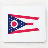 Entwurf des Staatsflagges Ohio Mousepad (Vorne)