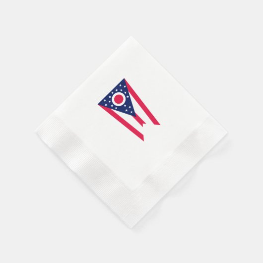 Entwurf des Staatsflagges Ohio Serviette (Ecke)