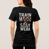 Entwurf des T - Shirt für harte oder Bleibe Fitnes (Rückseite)