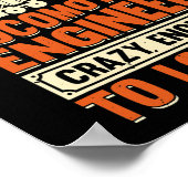 Entwurf des Triebfahrzeugführers für einen Triebfa Poster (Ecke)