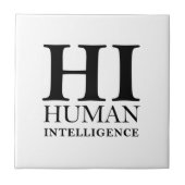 Entwurf des typografischen Konzepts Mensch gegen K Fliese (Vorderseite)