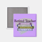 Entwurf des übermüdeten Lehrers "Funny Stack of Bo Magnet (Vorderseite/Rückseite)