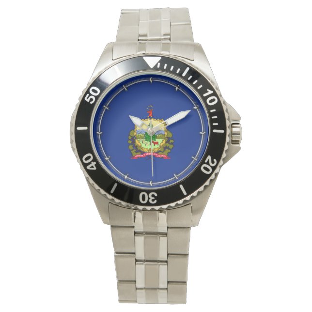 Entwurf des Vermont-Zustands Armbanduhr (Vorderseite)