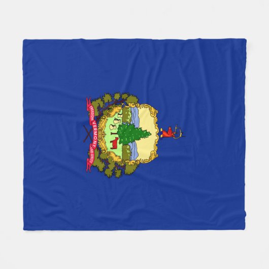 Entwurf des Vermont-Zustands Fleecedecke (Vorderseite (Horizontal))